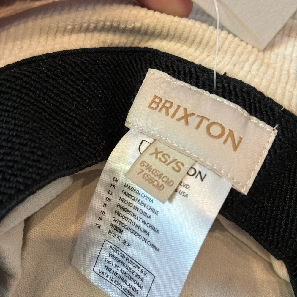 Brixton Petra Tan Corduroy Bucket Hat